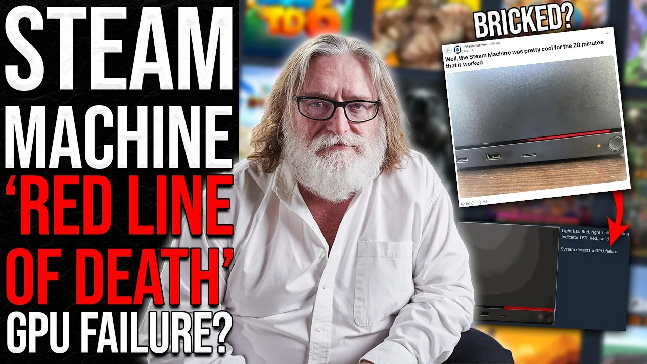 Steam Machine 'Red Line of Death': GPU Gagal dalam 20 Menit Pertama