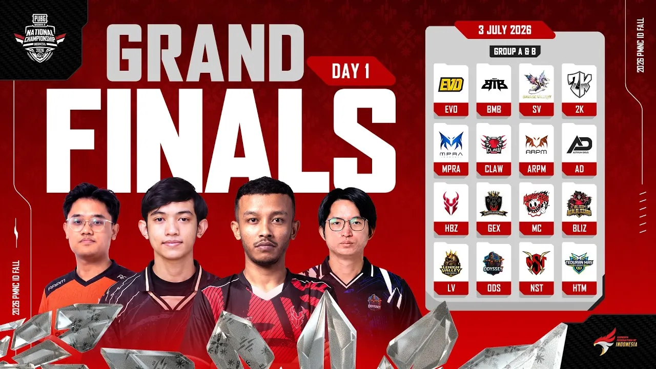 PUBG Mobile National Championship ID Fall 2026: Grand Final Hari Ini!