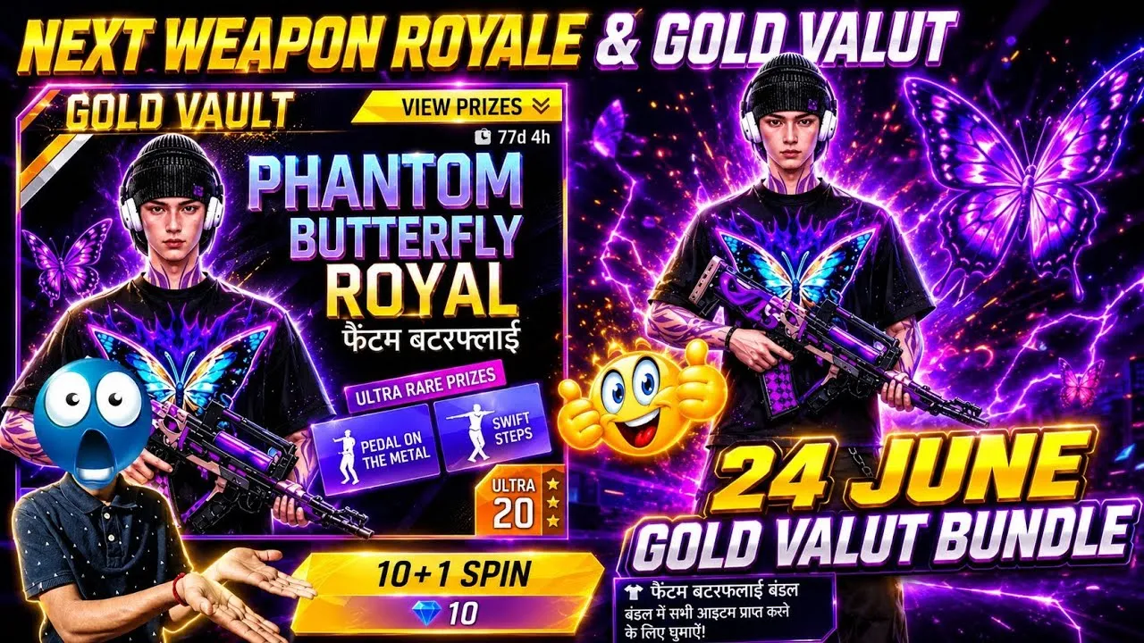 Free Fire OB54: Weapon Awakening, Gold Vault, dan Skill Boost 8 Karakter